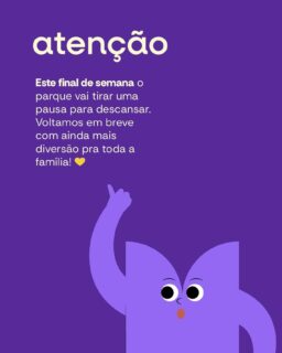 💛 Aviso importante – Família no Parque 💛

Neste feriado do Dia das Crianças — dias 11 e 12 de outubro e no final de semana 18 e 19 de outubro — o Família no Parque fará uma pausa especial.
Estaremos recarregando as energias e ajustando cada detalhe para oferecer, no próximo final de semana, uma experiência ainda mais divertida, segura e inesquecível para toda a família!

Agradecemos a compreensão e o carinho de sempre.
Voltamos em breve, com ainda mais alegria para celebrar juntos! 🌳✨