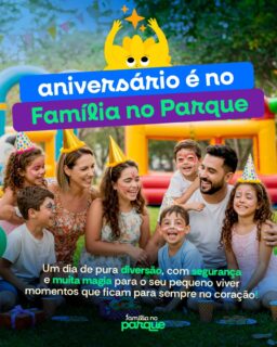🎉 Já pensou em transformar o aniversário dos seus filhos em um dia cheio de risadas, brincadeiras e lembranças para sempre? No Família no Parque a festa é diferente: segura, divertida e inesquecível para as crianças — e tranquila para os pais.💙Vem viver essa experiência com a gente e garantir um dia especial que vai ficar no coração da família inteira.

👉 SAIBA MAIS NO LINK DA BIO.
